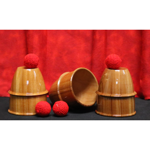 Cups and Balls (Wooden) by Mr. Magic 