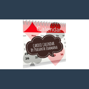 Cardio Calendar by Prasanth Edamana Mixed Media DOWNLOAD