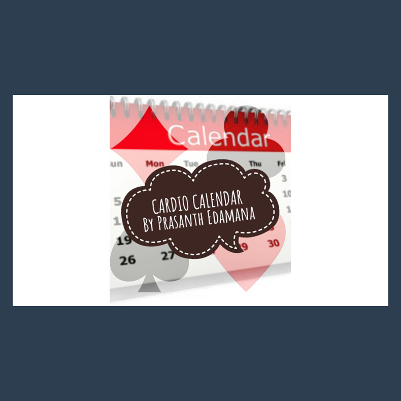 Cardio Calendar by Prasanth Edamana Mixed Media DOWNLOAD