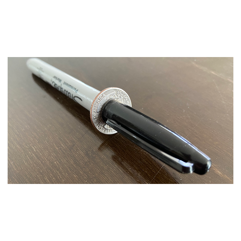 Sharpie thru Quarter (1 Side) by Tango