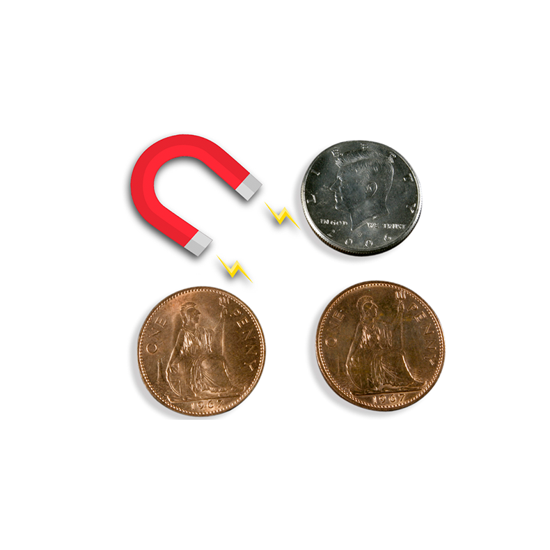 Magnetic Scotch and Soda English Penny by Eagle Coins