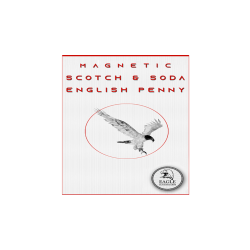 Magnetic Scotch and Soda English Penny by Eagle Coins
