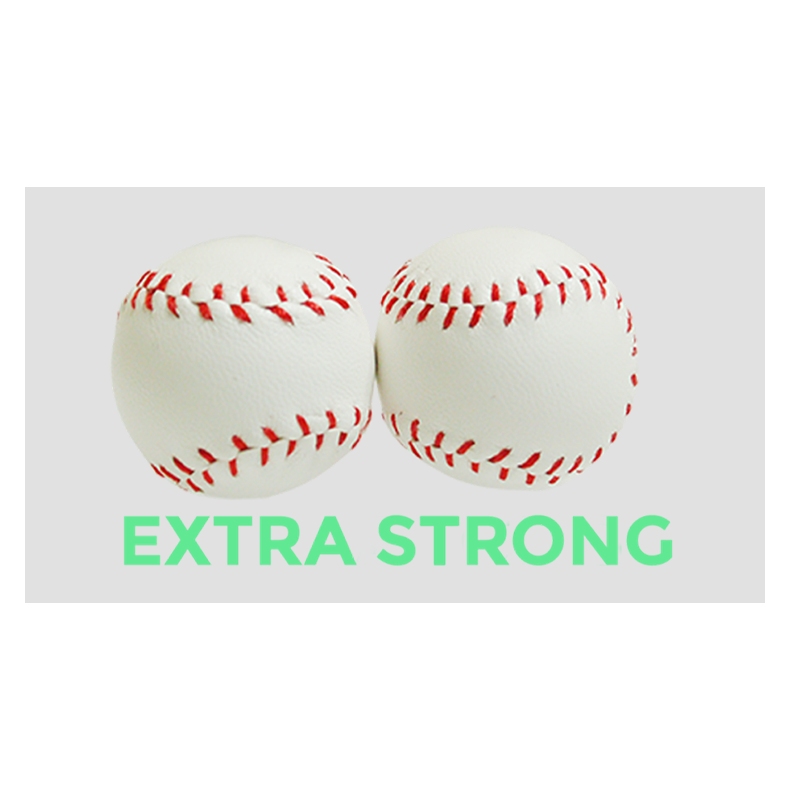 Strong Chop Cup Balls White Leather (Set of 2) by Leo Smetsers