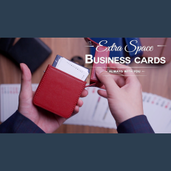 MAZE Leather Card Case (Blue) by Bond Lee