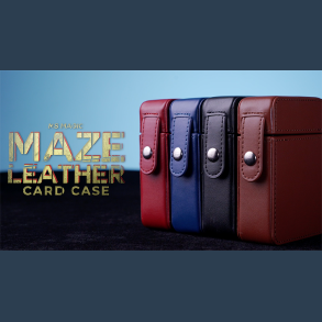 MAZE Leather Card Case (Blue) by Bond Lee