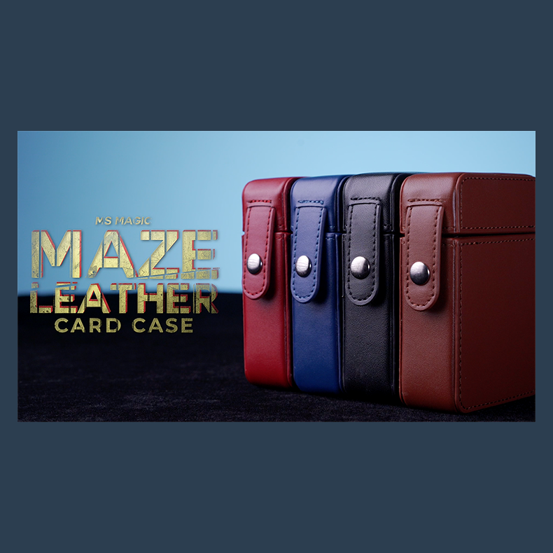 MAZE Leather Card Case (Blue) by Bond Lee