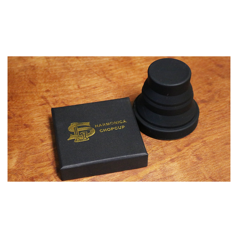 Harmonica Chop Cup Black 2 (Silicon) by Leo Smetsers 