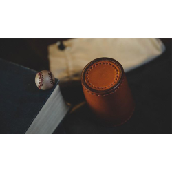 Leather Chop Cup with Balls (Brown) by TCC