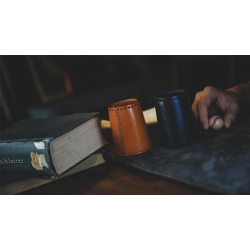 Leather Chop Cup with Balls (Brown) by TCC