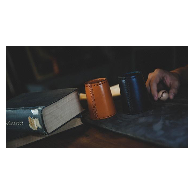 Leather Chop Cup with Balls (Brown) by TCC