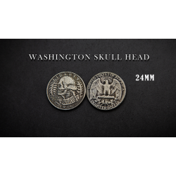 WASHINGTON SKULL HEAD COIN by Men Zi Magic
