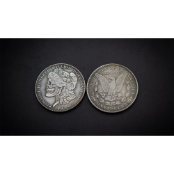 MORGAN SKULL HEAD COIN by Men Zi Magic