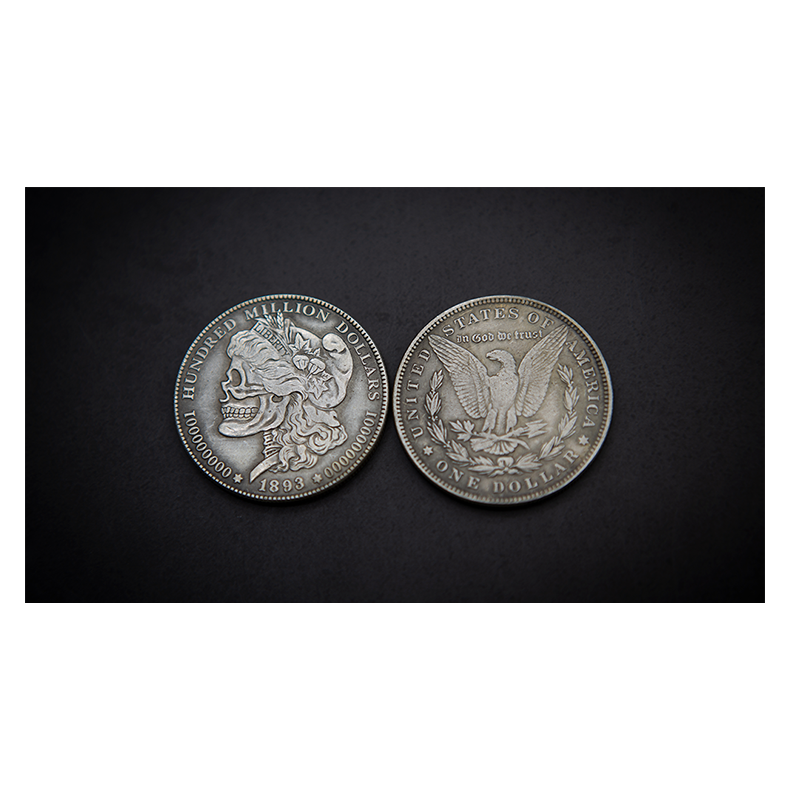 MORGAN SKULL HEAD COIN by Men Zi Magic