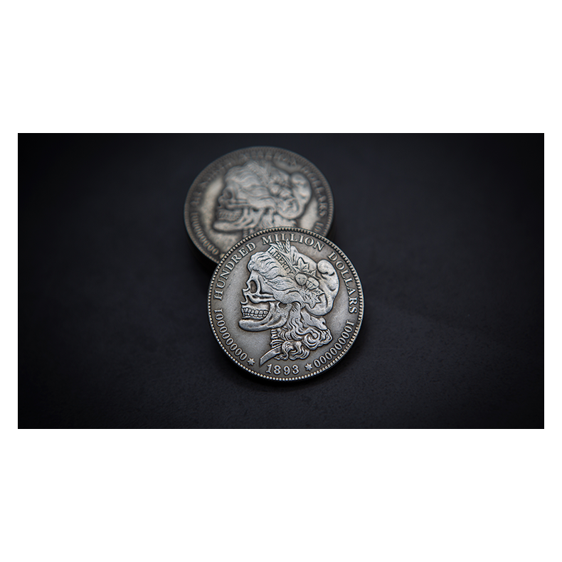 MORGAN SKULL HEAD COIN by Men Zi Magic