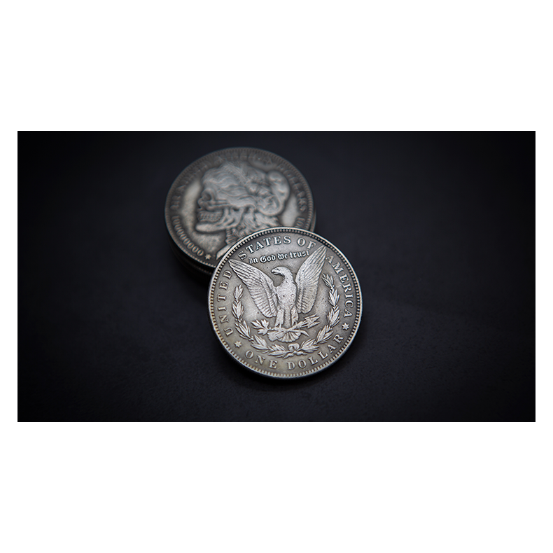 MORGAN SKULL HEAD COIN by Men Zi Magic