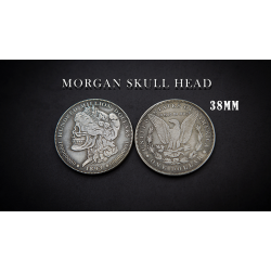 MORGAN SKULL HEAD COIN by Men Zi Magic