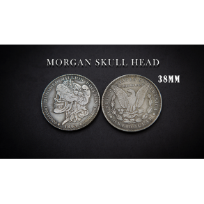 MORGAN SKULL HEAD COIN by Men Zi Magic