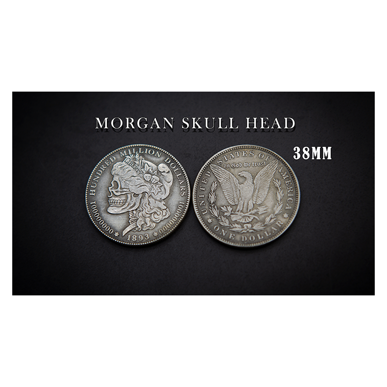 MORGAN SKULL HEAD COIN by Men Zi Magic