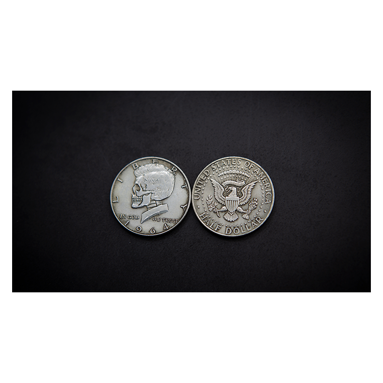 KENNEDY SKULL HEAD COIN by Men Zi Magic