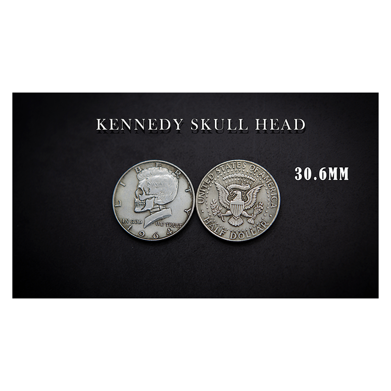 KENNEDY SKULL HEAD COIN by Men Zi Magic