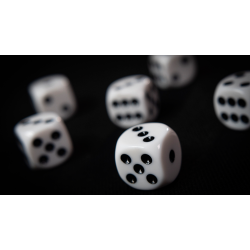 NON GIMMICKED DICE 6 PACK/WHITE by Tony Anverdi