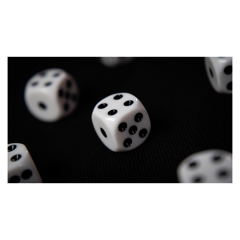 NON GIMMICKED DICE 6 PACK/WHITE by Tony Anverdi