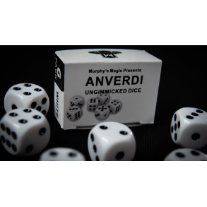 NON GIMMICKED DICE 6 PACK/WHITE by Tony Anverdi