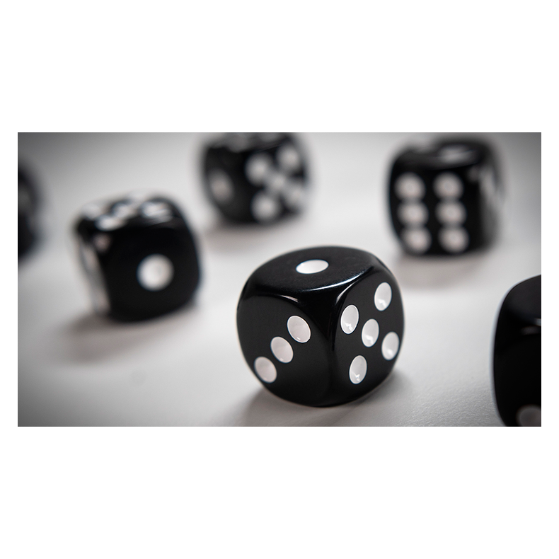 NON GIMMICKED DICE 6 PACK/BLACK by Tony Anverdi