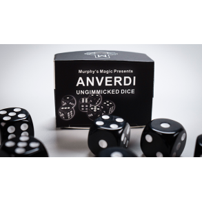NON GIMMICKED DICE 6 PACK/BLACK by Tony Anverdi