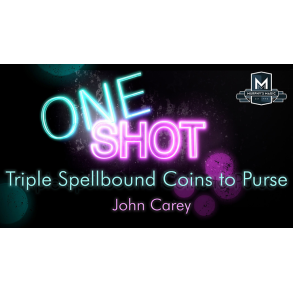 MMS ONE SHOT - Triple Spellbound Coins to Purse by John Carey video DOWNLOAD