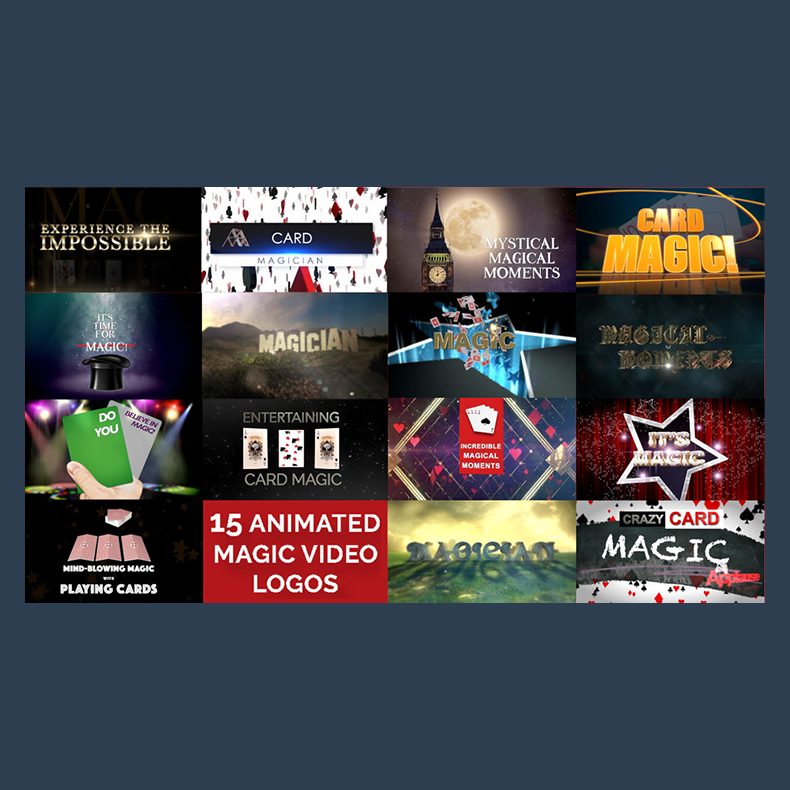 15 Magic Video Logos for Magicians by Wolfgang Riebe mixed media DOWNLOAD