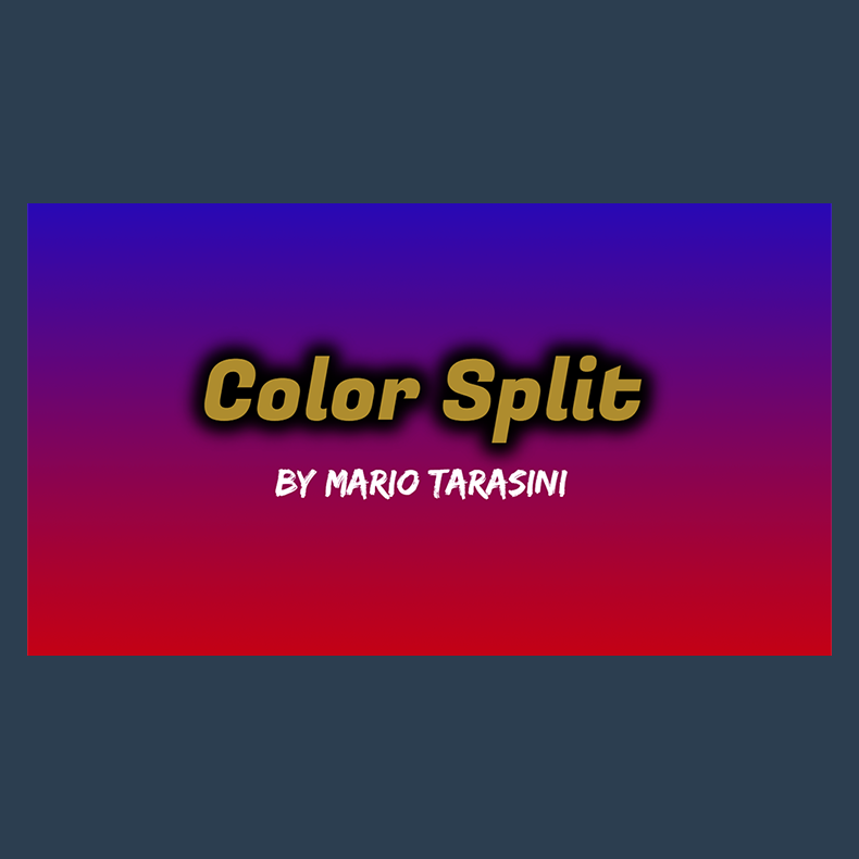 Color Split by Mario Tarasini video DOWNLOAD