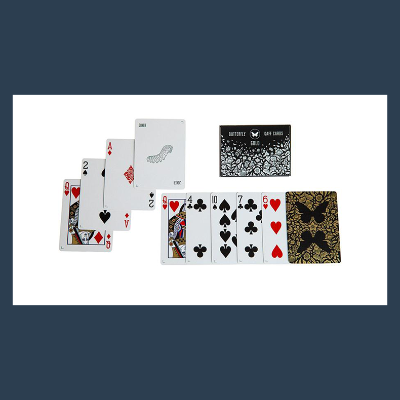 Gaff pack for Butterfly Playing Cards Marked (Black and Gold) by Ondrej Psenicka