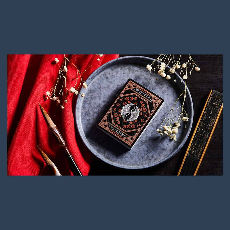 Oriental Memory Black playing Cards