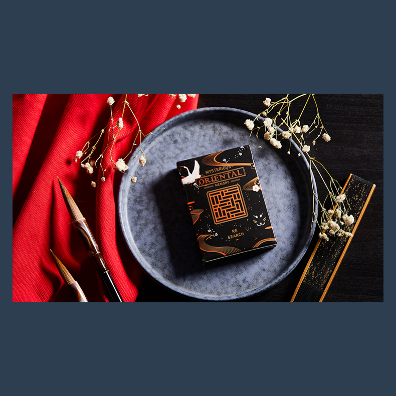 Oriental Memory Black playing Cards