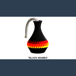 The American Prayer Vase Genie Bottle BLACK MAMBA by Big Guy's Magic