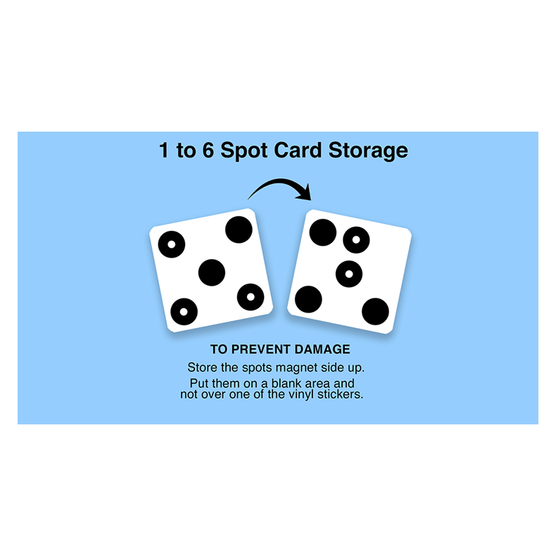 1 TO 6 SPOT CARD by Martin Lewis 