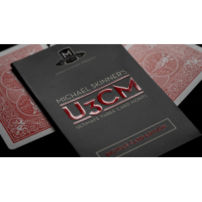 UULTIMATE 3 CARD MONTE (RED) by Michael Skinne