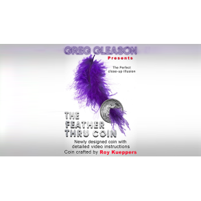 Feather Thru Coin (Quarter) by Roy Kueppers