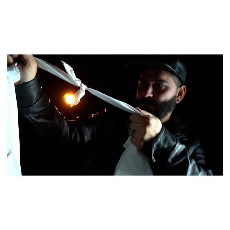 Slydini's Knotted Silks (White / 18 Inch) by Slydini