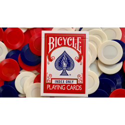 Gilded Red Bicycle Index Only Playing Cards