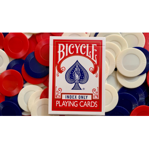 Gilded Red Bicycle Index Only Playing Cards
