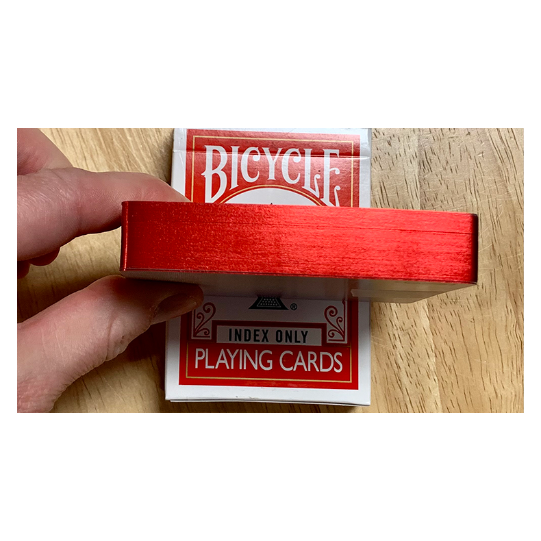 Gilded Red Bicycle Index Only Playing Cards