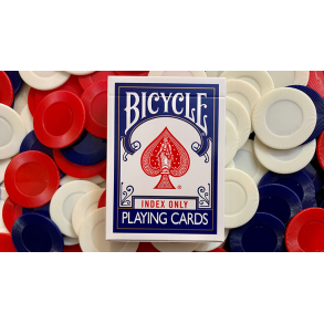 Gilded Blue Bicycle Index Only Playing Cards '