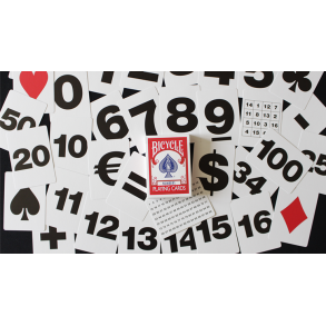 Bicycle Special NUMBERS Red Playing Cards (plus 11 Online Effects)