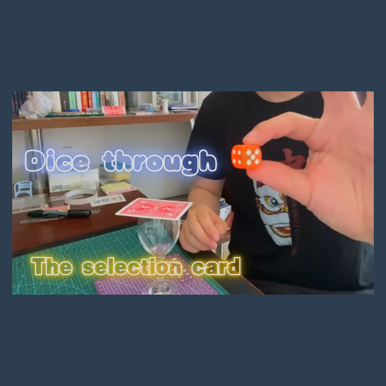Dice Through Card by Dingding video DOWNLOAD