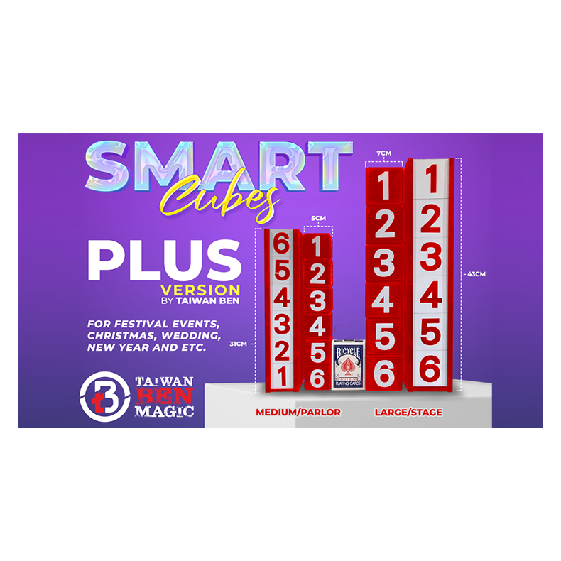 Smart Cubes PLUS RED (Large/Stage) by Taiwan Ben