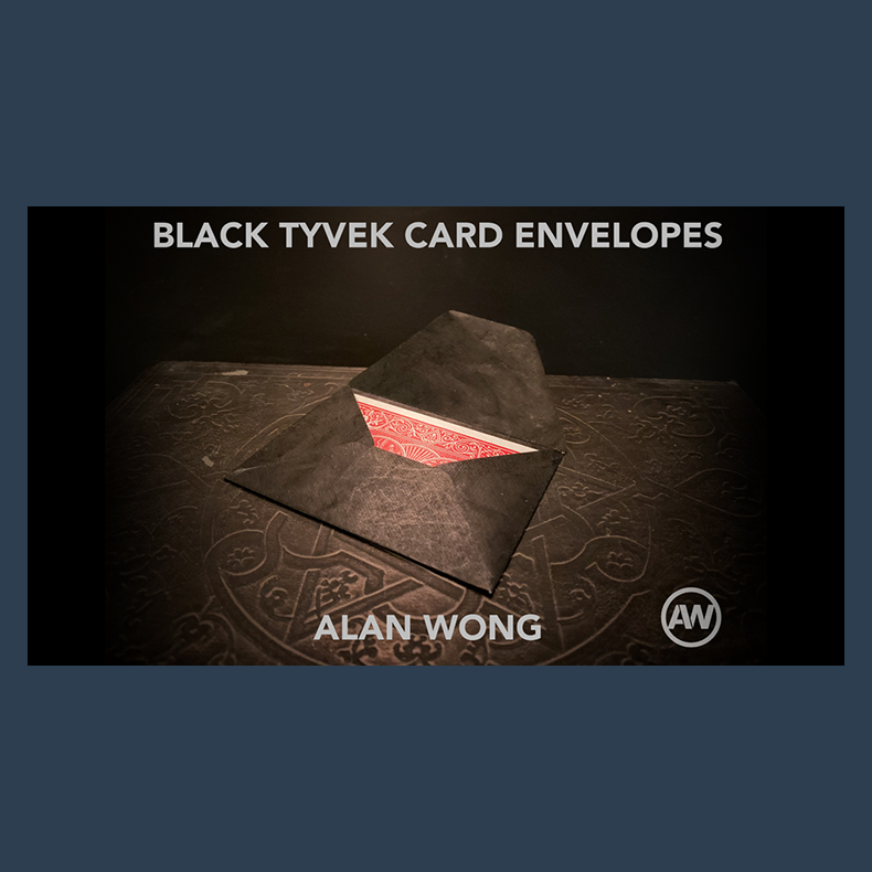 Black Tyvek Card Envelopes (10 pk) by Alan Wong