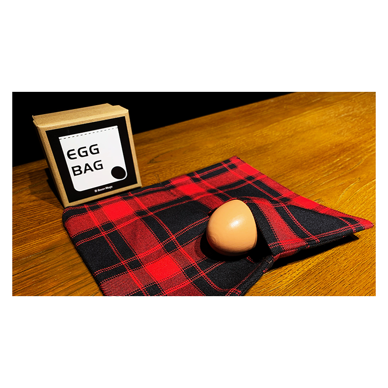 EGG BAG BLUE PLAID by Bacon Magic