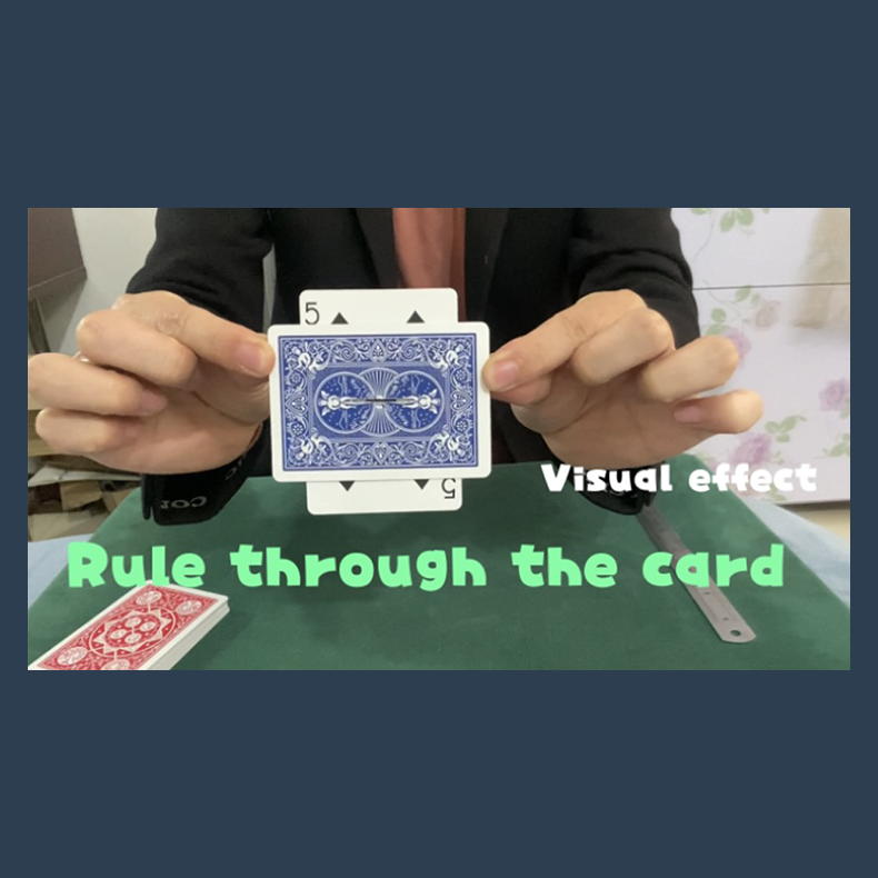 Ruler Through Card by Dingding video DOWNLOAD